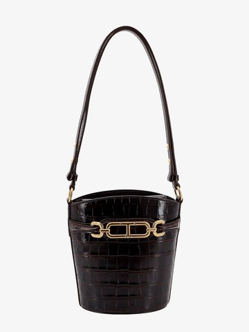 Croco-effect leather bucket bag with whitney t detail - TOM FORD - gender_Woman