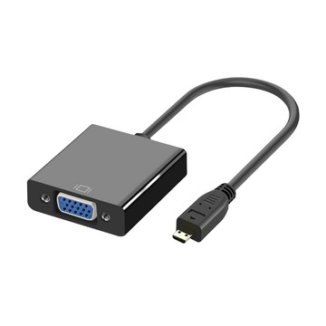 台灣霓虹 Micro HDMI公轉VGA母高畫質視頻傳輸線