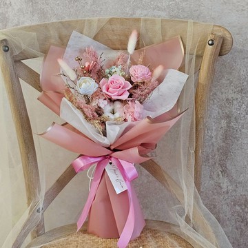 棉花玫瑰花束 現貨 快速出貨 多色