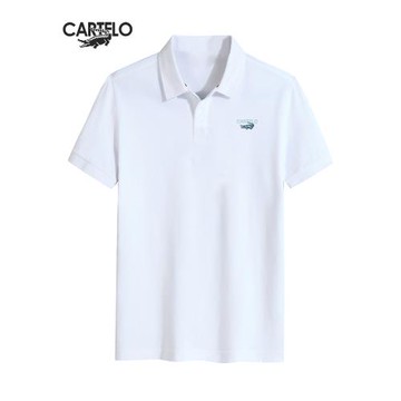 卡帝樂鱷魚正品2024新款純棉短袖T恤上衣POLO襯衫寬松翻領t恤男裝
