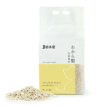 貓本屋 【2包入】1.5mm細長條狀 豆腐貓砂(6L)-原味
