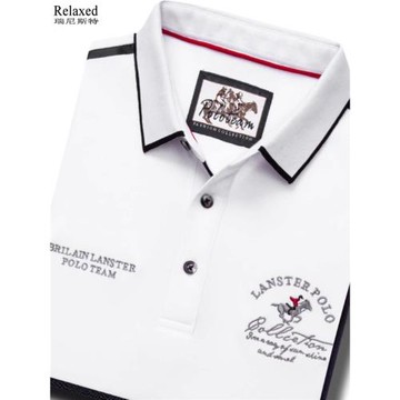 清倉特價長袖翻領T恤品牌男裝POLO衫保羅刺繡T高檔有領秋季上衣服