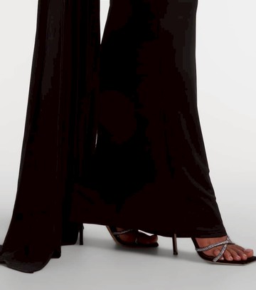 The New Arrivals Ilkyaz Ozel Cutout caped halterneck gown