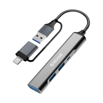 Esense S649 A+C 鋁合金 USB3.2 Gen1 HUB 集線器