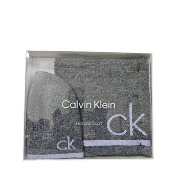 CK經典保暖雙件組｜帽子圍巾禮合套組