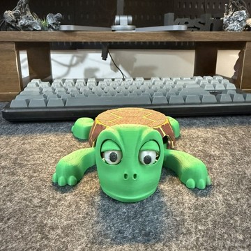 ✨臺灣熱賣18H✨爆品可愛烏龜杯墊3D打印趣味桌麵小擺件批髮