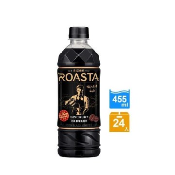 ROASTA咖啡 冷研無糖黑咖啡455mlx24入/箱