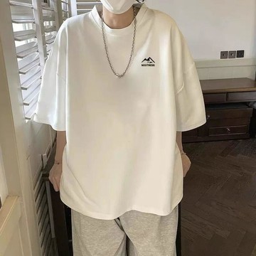 280G純棉美式重磅歐美街頭潮牌新款寬鬆t恤短袖男款夏季高街復古