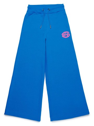 Diesel Kids - logo-print cotton track pants - kids - Cotton - 6 yrs - Blue