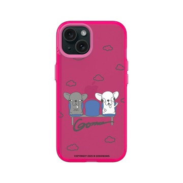 iPhone 15 Clear 粉漾桃 - Godgwawa 變種吉娃娃 - 吉將進站