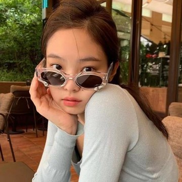 Jennie同款立體靈蛇墨鏡Y2K復古辣妹嘻哈科技感凹造型太陽鏡潮女