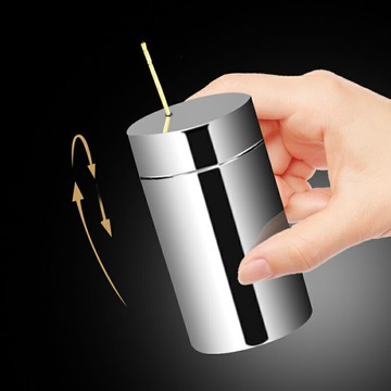 包郵直身304加重不銹鋼牙簽罐創意牙簽盒歐式家用酒店飯店牙簽筒