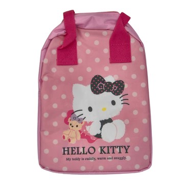 Hello Kitty 凱蒂貓 手提直式便當袋  20 x 26 x 13cm  1個  粉色