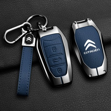 熱賣 雪鐵龍 鑰匙套 CITROEN 山羊紋 不擋信號 BERLINGO C5 AIRCROSS 布丁狗 金屬鑰匙保護套