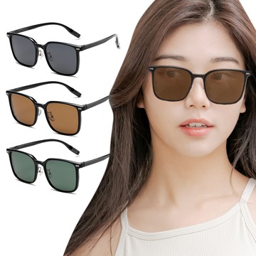 【ALEGANT】經典百搭TR90方框寶麗來偏光墨鏡/UV400太陽眼鏡