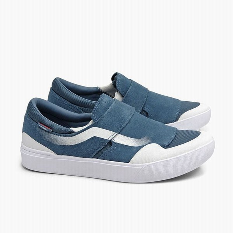 Vans Pro Skate バンズ スリッポン Slip On Exp Pro Vn0a4p38w5j Mirage Blue White メンズ スエード スニーカー ネイビー ベルクロ スケートボードシューズ 通販 Lineポイント最大0 5 Get Lineショッピング