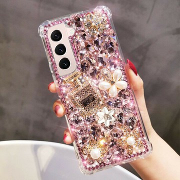 適用於三星S24手機殼M55防摔S25女款M30S帶鑽M40奢華M15滿鑽M33潮殼M53水鑽M54新款M14輕奢風M35鑲鑽C55外殼