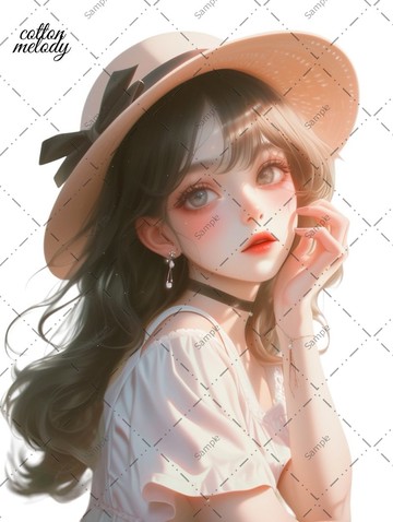 原創貼紙 no.885 人物貼紙 原創貼紙 人物貼紙 女孩貼紙 原創人物貼紙