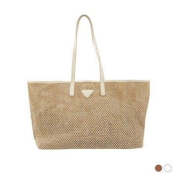 天藍小舖-度假草編大容量肩背托特包中包-共3色-A15152980