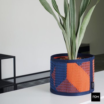 PDM｜BUABLE 防水編織收納籃-城市橘 #防塵 #抗UV