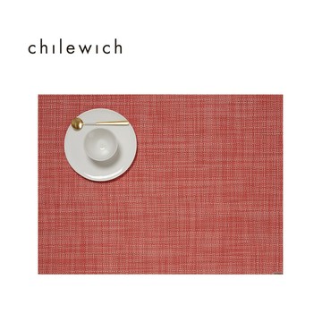 Chilewich 美國 Mini Basketweave細籃網編餐墊36*48cm-番石榴紅