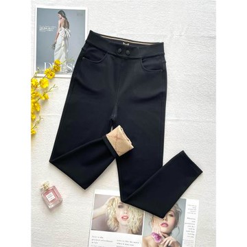 光暖福蝶牛仔褲女魚子醬秋冬加絨加厚保暖高腰顯瘦外穿打底小腳褲