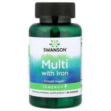 Swanson, 含鐵多營養素配方，90 粒膠囊