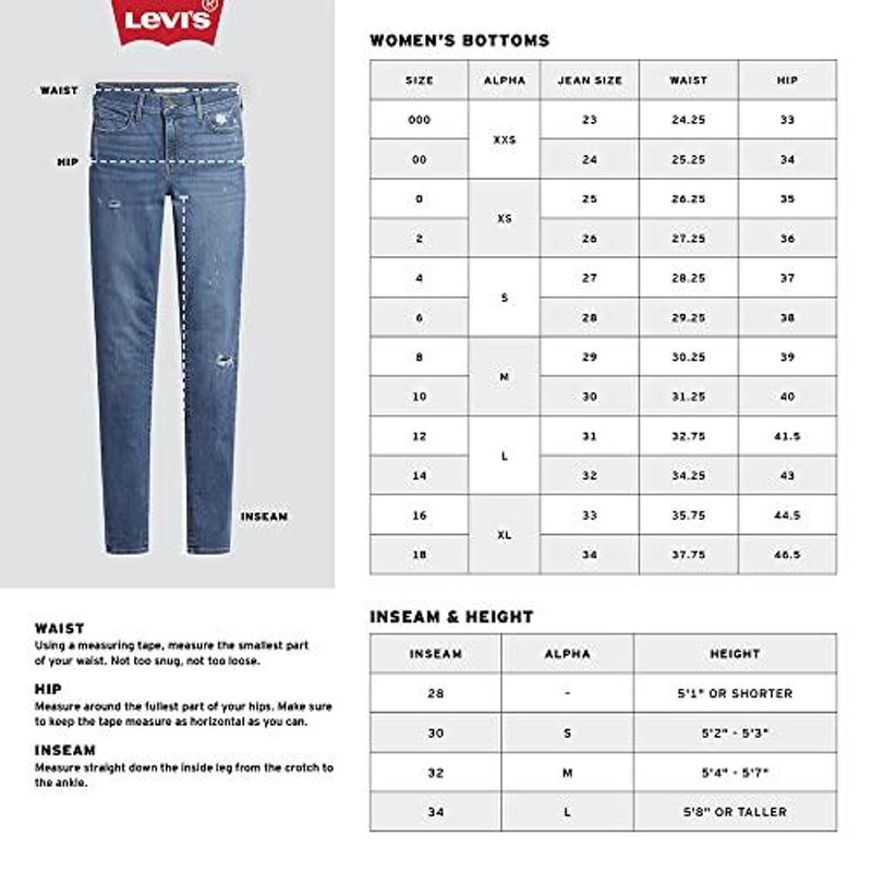 Levi’s 711 レディーススキニージーンズ US サイズ: 33 カラー