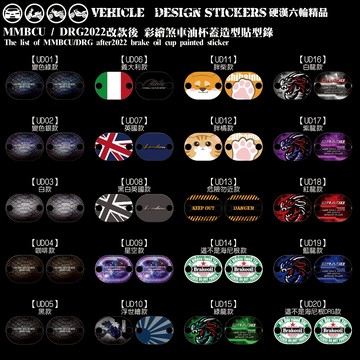 【硬漢六輪精品】 SYM MMBCU DRG DRG2 DRG二代 158 透明 油杯蓋 油缸蓋 造型貼 (版型免裁切)