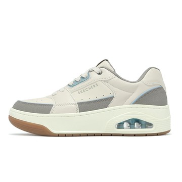 Skechers 休閒鞋 Uno Court-Low Post 男鞋 米白 灰 氣墊 膠底 板鞋 183140NTGY