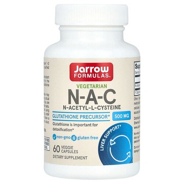 Jarrow Formulas, 素食 N-A-C，500 毫克，60 粒素食膠囊