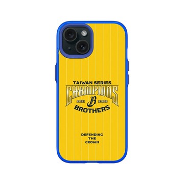 iPhone 15 Clear 激光藍 - 職棒-中信兄弟 Brothers - 2022中信兄弟總冠軍紀念款-榮耀黃