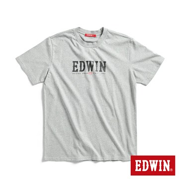 EDWIN 男款 復古EDWIN經典短袖T恤 (麻灰色)