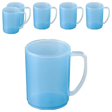 NAKAYA 日本水杯塑膠杯  透明藍  6個