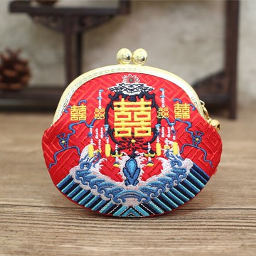 萬福雙囍口金包