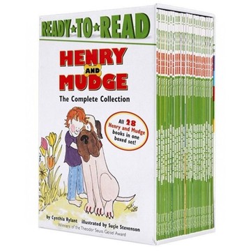 【查德書境】 亨利與瑪吉Henry and Mudge‬ 章‮橋節‬梁書28冊。英文繪本。汪培珽推薦。幽默溫馨故事。