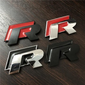 【UPTON】3D立體運動款R標 Rline金屬車貼 R貼標 高爾夫 金屬R車貼.❤