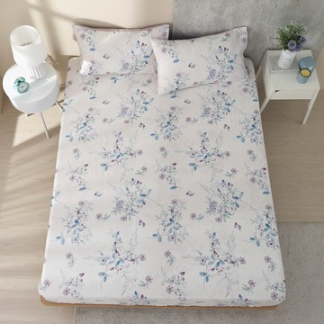 鴻宇寢飾 床包 + 枕套組 2373 羅安思 美國棉床包組  雙人