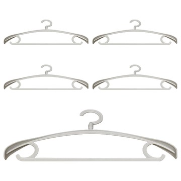 旋轉衣架 無痕衣架 曬衣架 5入  41 x 20 x 3cm  北歐白