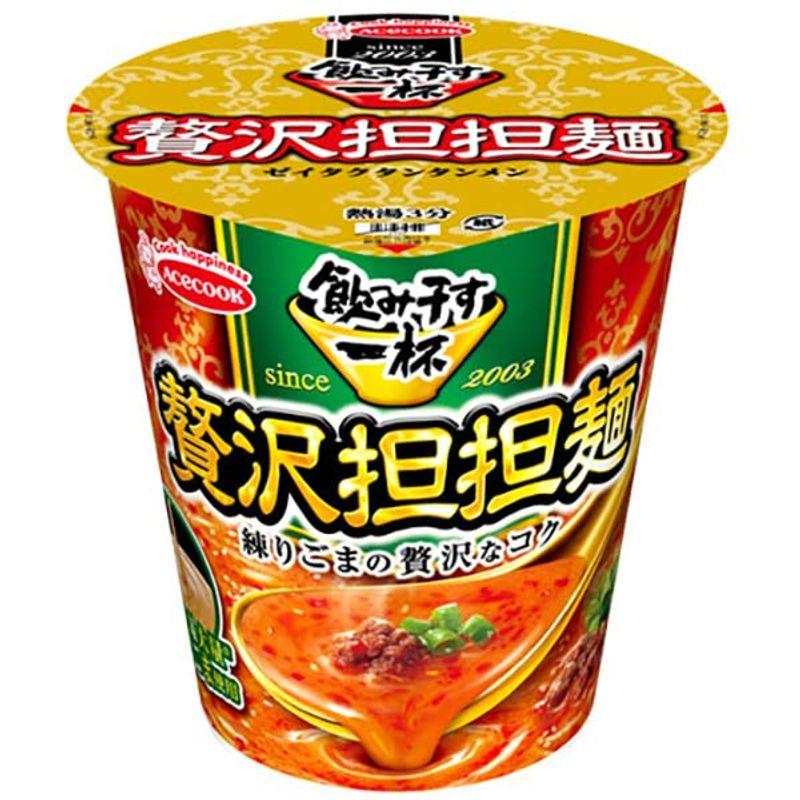 エースコック 飲み干す一杯 贅沢担担麺 X1箱(12入)