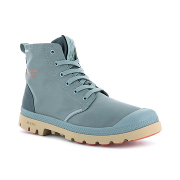 PALLADIUM PAMPA LITE+ RCYCL WP+輕量 防水靴 男女段 防潑水 灰藍 76656084