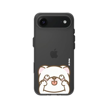 iPhone Air Clear (相機按鈕) 酷墨灰 - 嗨小強 Hi John - 鬼臉小強
