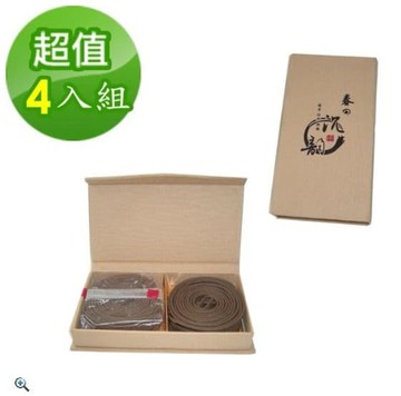 【金發財金紙】頂級水沉之惠安沉盤香小盤 4H-24片(4入組-盤香系列)