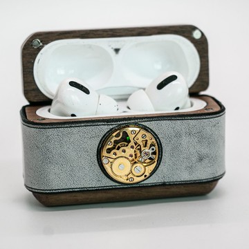 木質皮質朋克機芯【AirPods】蘋果耳機保護套