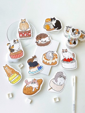 開心動物園大貼紙七代-10款圖案/防水貼紙