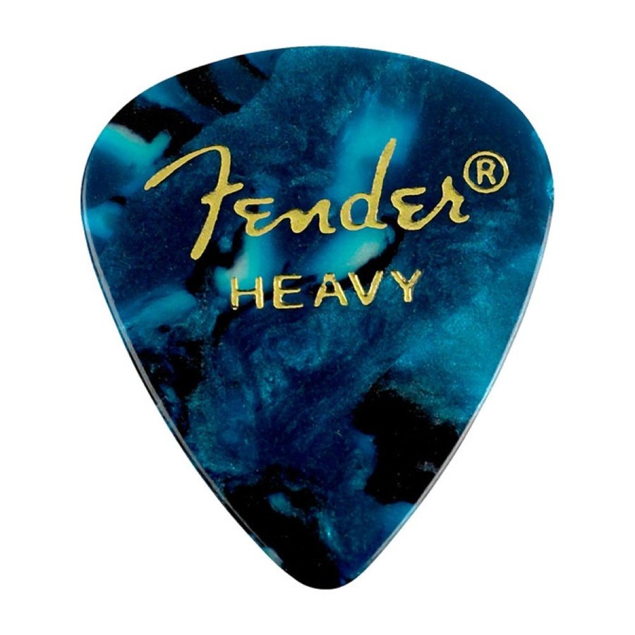 Fender Shape Premium Picks, Heavy, Ocean Turquoise, Count