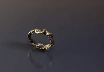 線條系列-扭轉麻花925銀戒