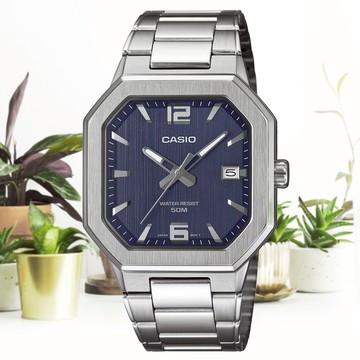CASIO 卡西歐 標準型 金屬八角形 指針男錶 MTP-B195D-2AV