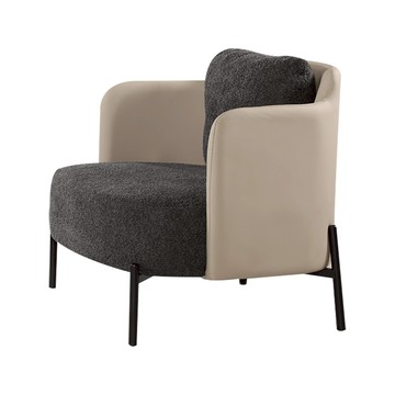 【Hampton 漢汀堡】爾諾單人椅-灰色(單人椅/沙發椅/休閒椅/單人沙發椅)