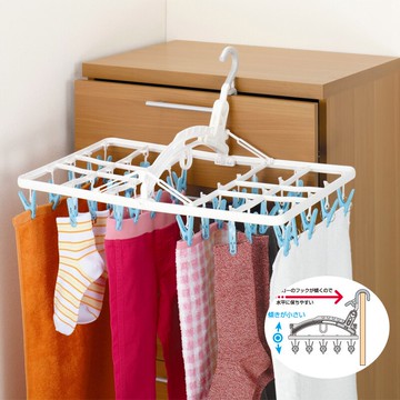 進口30夾折疊晾衣夾家用多夾子防風晾曬夾兒童襪子架嬰兒衣架